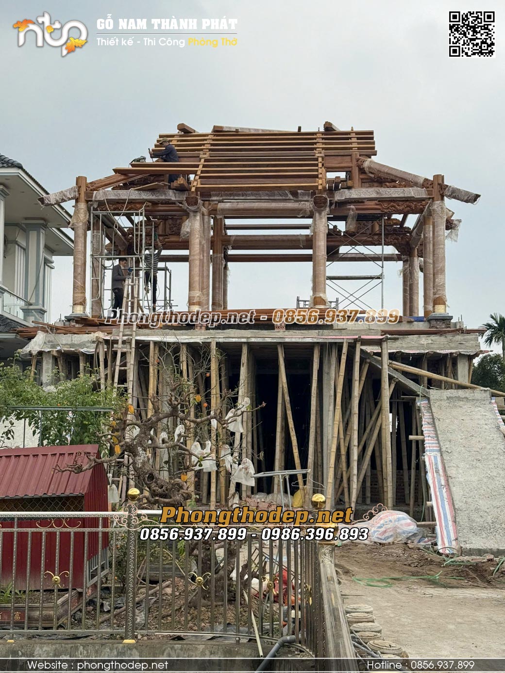 Lưu ý gì khi thi công nhà gỗ trên tầng 2